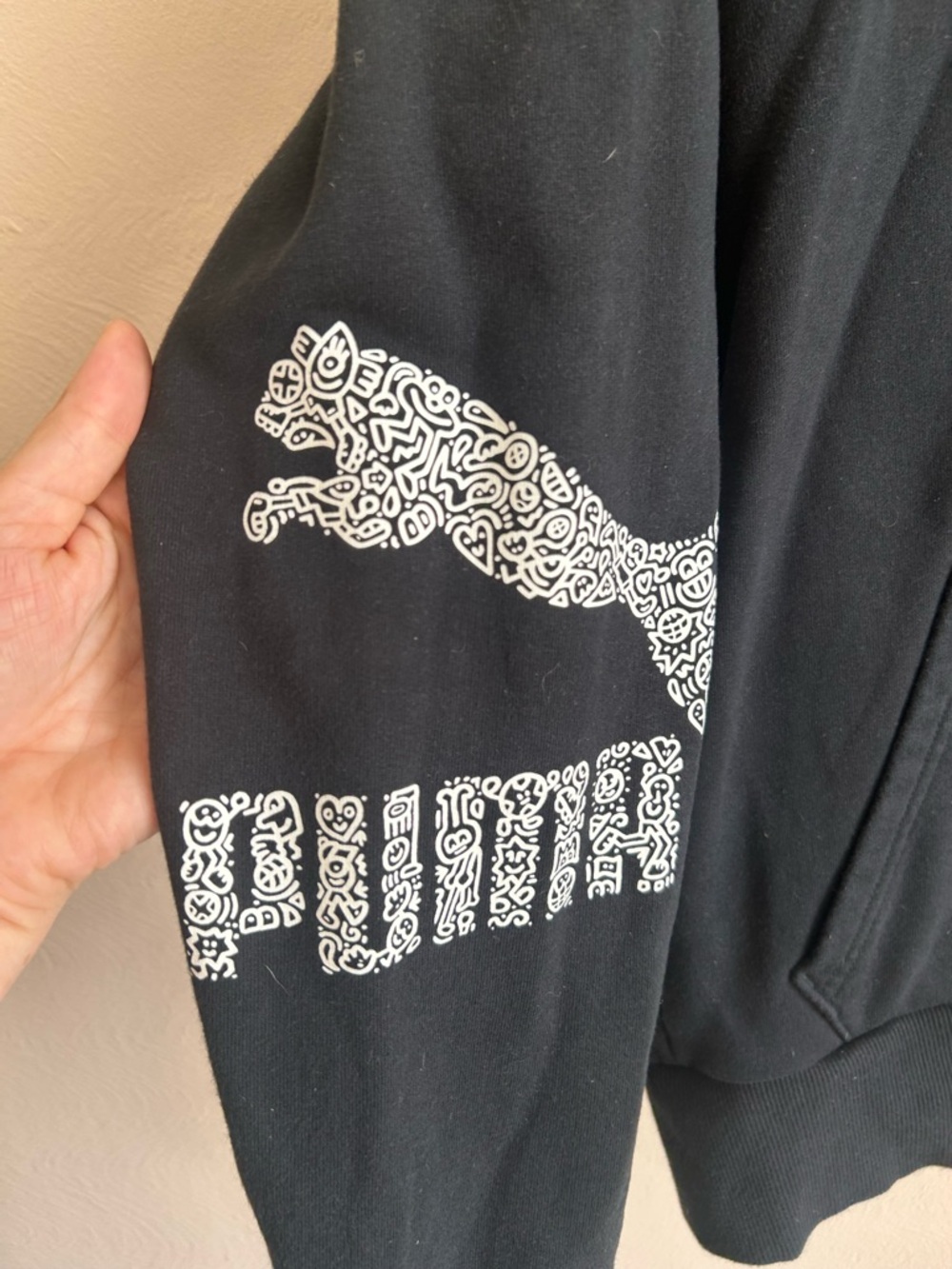 Puma x Mr Doodle Graphic Hoodie – Streetwear Collab / Statement Piece - Picture 7 of 10